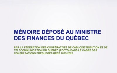 MÉMOIRE – FCCTQ- CONSULTATIONS PRÉBUDGÉTAIRES DU BUDGET 2025-2026 